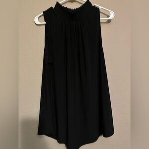 Black sleeveless top